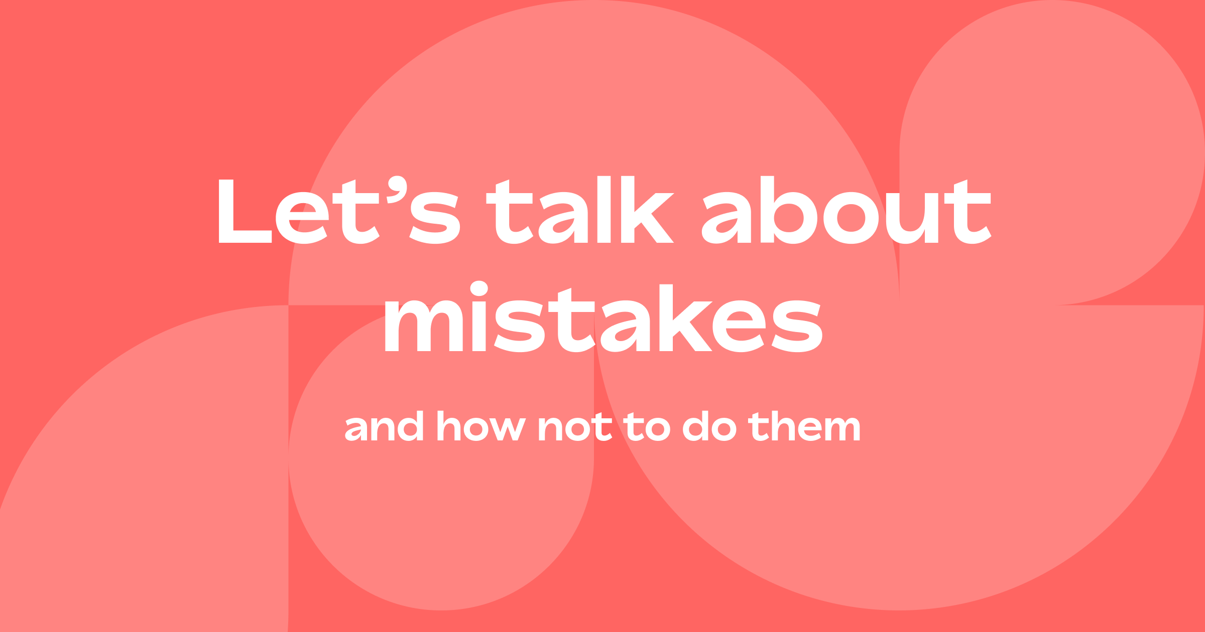 Common bad presentation mistakes to avoid